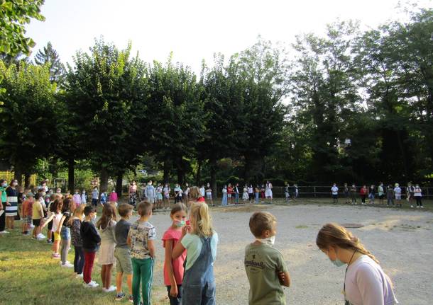 Primo giorno di scuola alla primaria Galilei di Varese