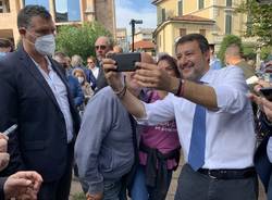 Salvini a Varese in piazza XX Settembre 