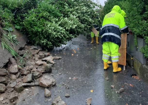 Smottamento a Daverio in località Dobbiate