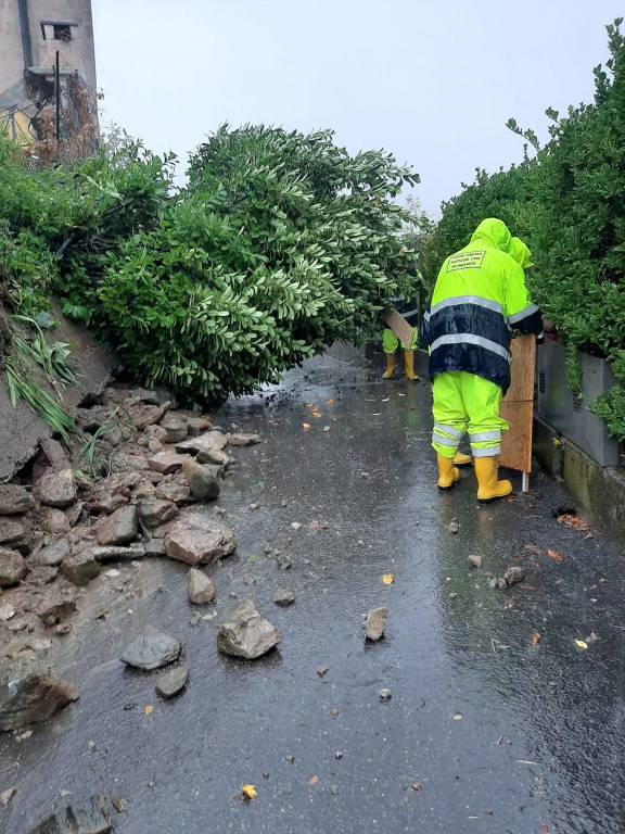 Smottamento a Daverio in località Dobbiate