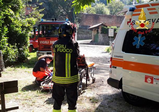 soccorso orrido cunardo ferrera vigili del fuoco