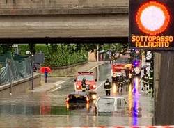 Strade allagate e disagi, il maltempo investe il Varesotto