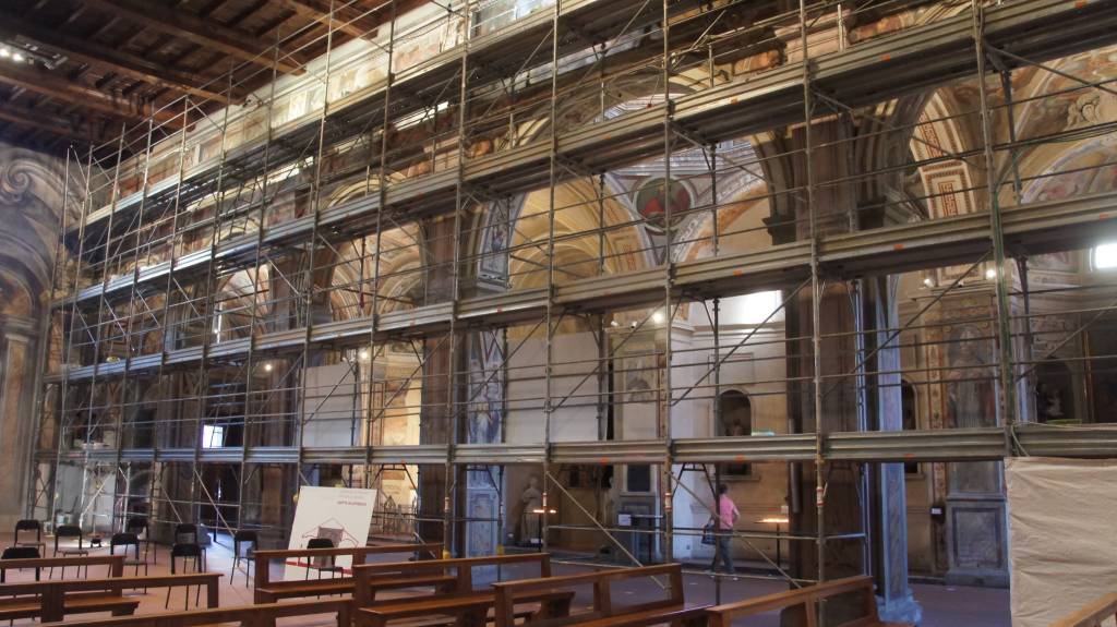 Un nuovo volto per la controfacciata della chiesa San Francesco di Saronno