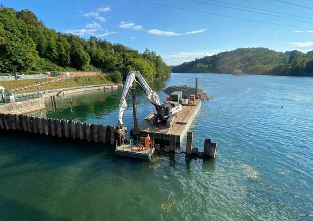 lavori diga miorina lago maggiore