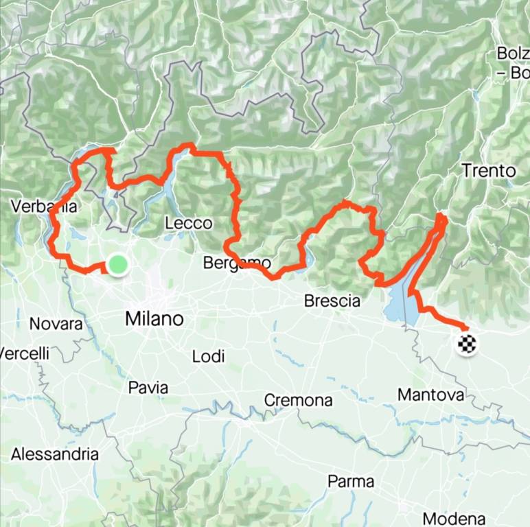 600 km in bici dal Lago Maggiore a Verona