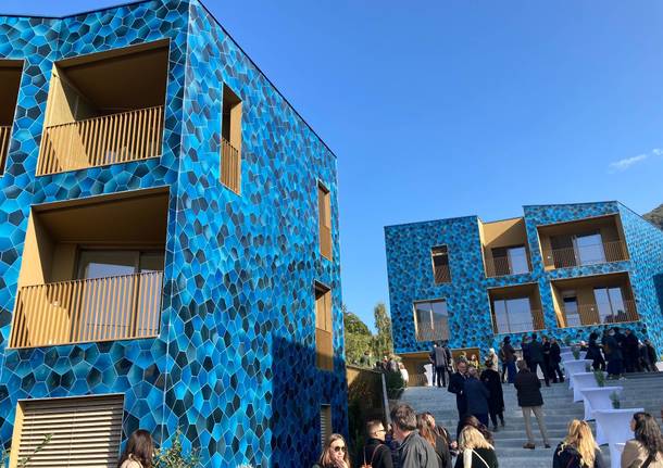 A Laveno Mombello l'inaugurazione delle Case Blu nell'area dell'ex Ceramica 