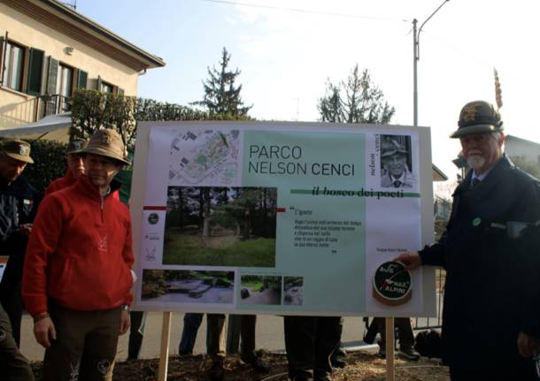 “Bosco dei poeti” nel parco Nelson Cenci