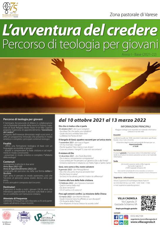 L\'avventura del credere- Percorso di teologia per giovani