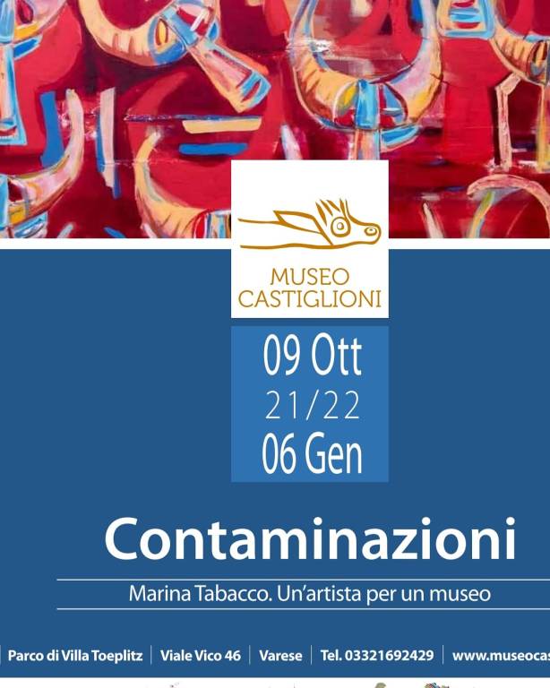 Contaminazioni. Marina Tabacco. Un\'artista per un museo. Inaugurazione Mostra