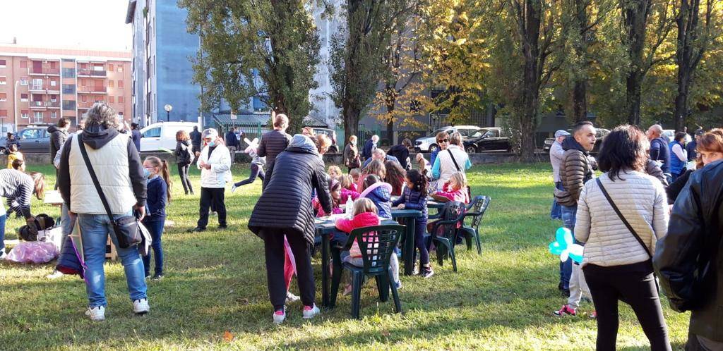 Castagnata al parco Robinson di Legnano 