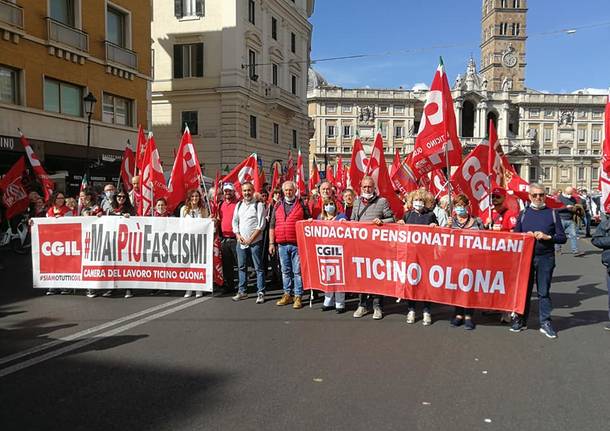 Cgil Legnano alla manifestazione antifascista a Roma 