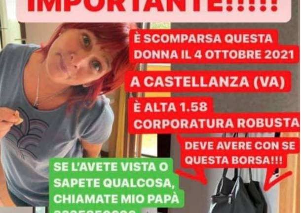 donna scomparsa castellanza