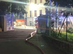 Incendio nella notte di Gallarate