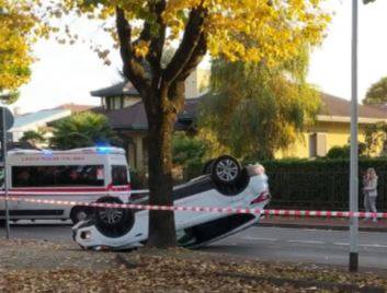 Incidente in via Roma a San Vittore Olona