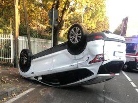 Incidente in via Roma a San Vittore Olona