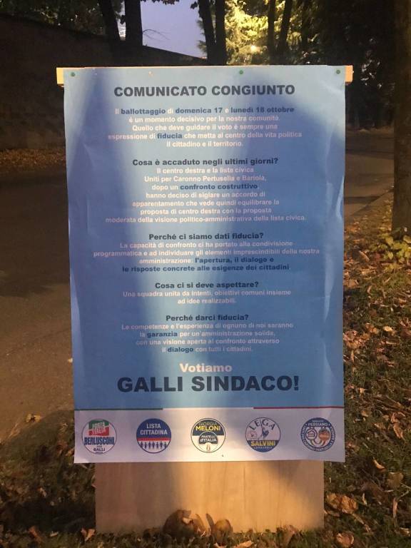 L'ultima serata di campagna elettorale a Caronno Pertusella