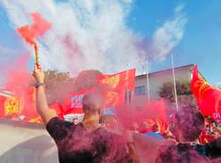 Lavoratori della Gianetti Ruote in corteo a Carpenedolo