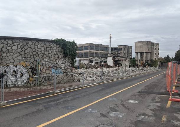 Lavori in corso all'ex Cantoni di Saronno