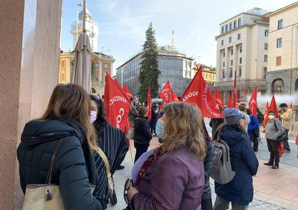 Manifestazione Cobas a Varese