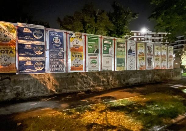 manifesti lega campagna elettorale busto arsizio 2021