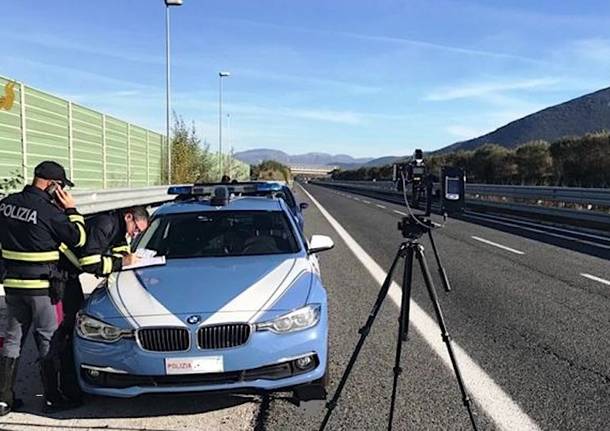 Polizia stradale autovelox controlli della velocità