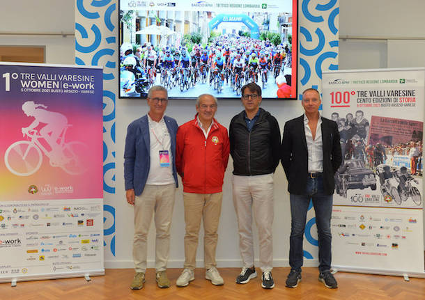 presentazione 100a tre valli varesine ciclismo