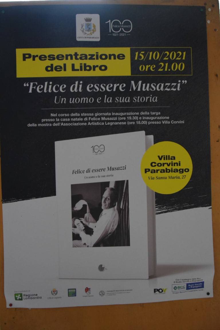 Presentazione libro "Felice di essere Musazzi" a Parabiago