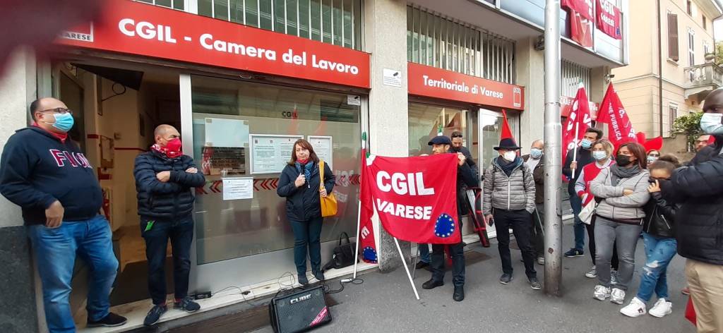 Presidi nelle sedi Cgil di Varese Busto Gallarate e Saronno