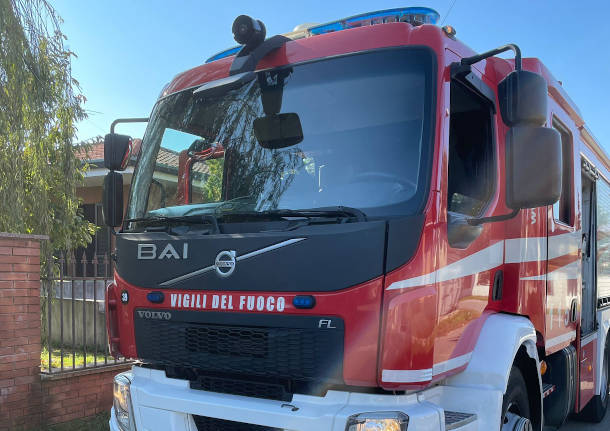 principio di incendio a busto garolfo