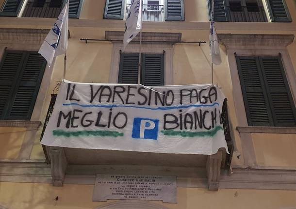 striscione elettorale amministrative 2021