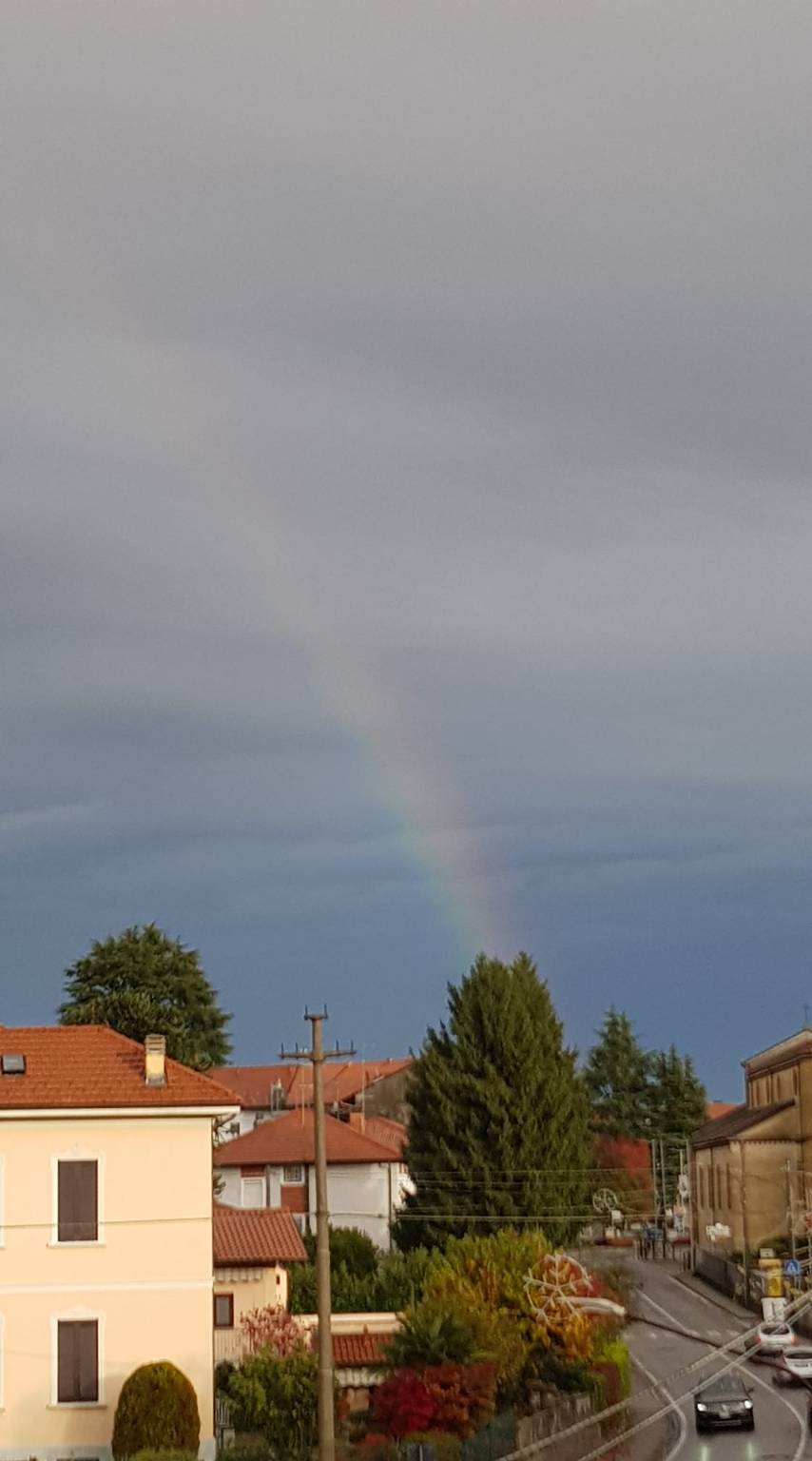 Arcobaleno sul Varesotto dopo la pioggia