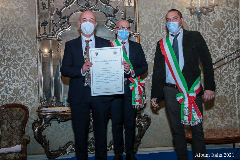 La premiazione dei \"Paladini della memoria\"