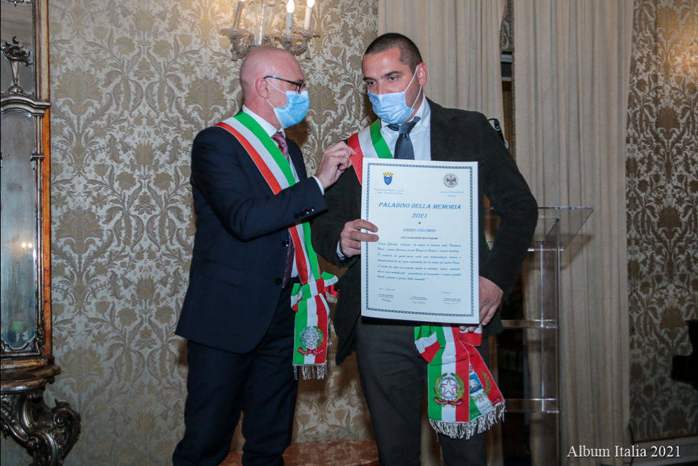 La premiazione dei \"Paladini della memoria\"