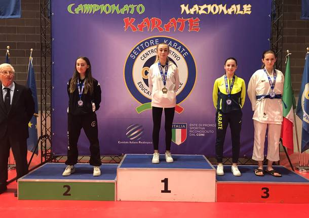 Karate: secondo titolo nazionale per la Saronnese Alessandra Bossi