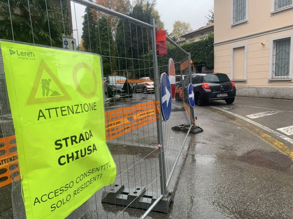 Chiusa via Sant’Imerio a Varese
