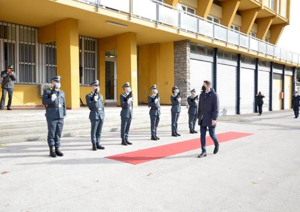 Il sottosegretario di Stato Molteni in visita alla Guardia di Finanza di Ponte Chiasso