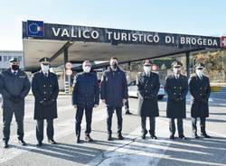 Como - Il sottosegretario di Stato Molteni visita la Guardia di Finanza di Ponte Chiasso