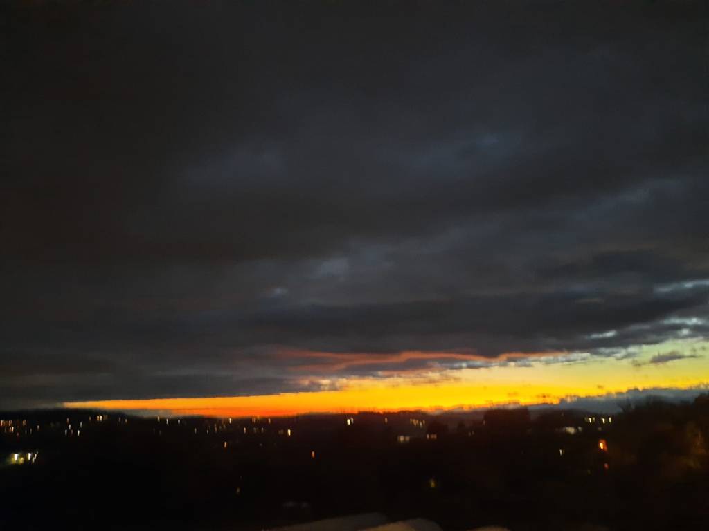 Il magico tramonto al sacro Monte