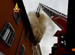 incendio vigili del fuoco Milano