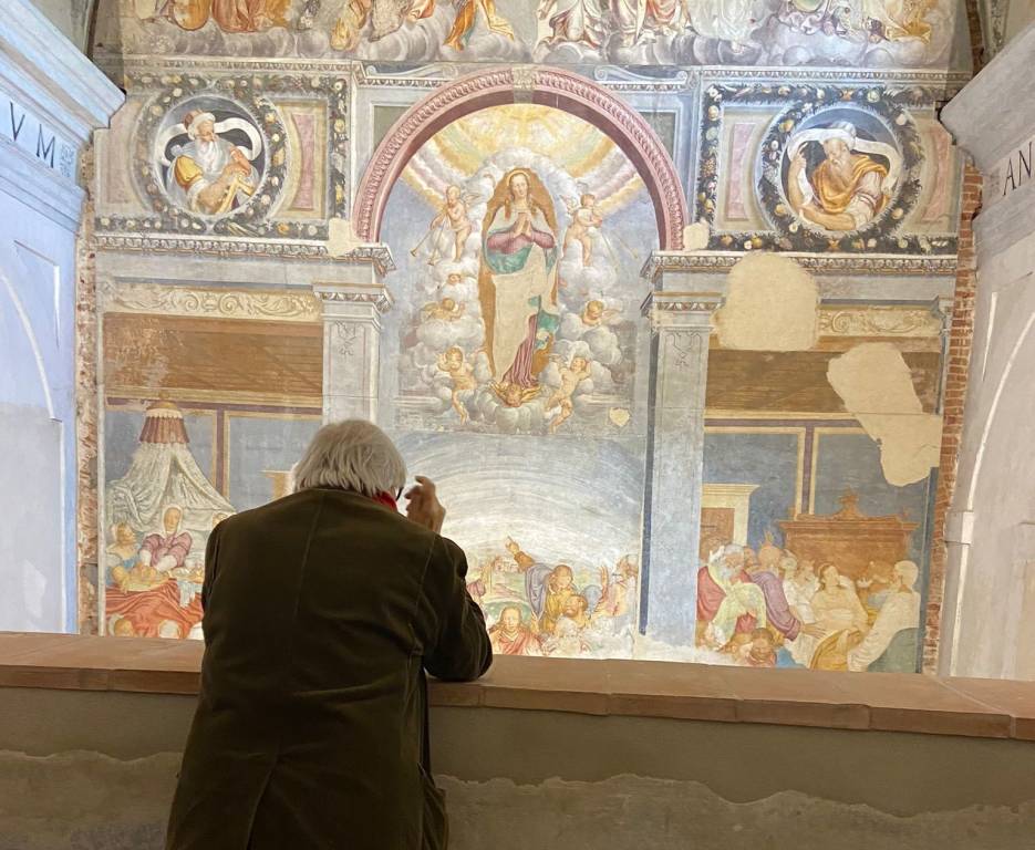 Vittorio Sgarbi in visita a Cairate