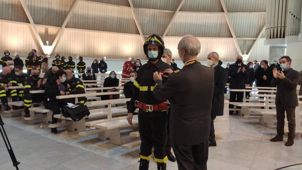 A Varese i Vigili del fuoco festeggiano per Santa Barbara