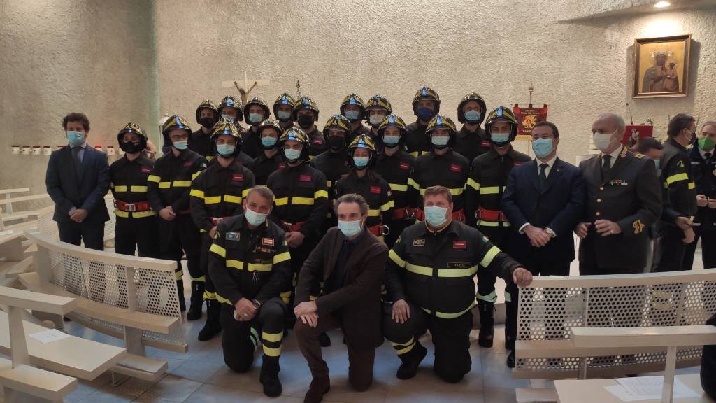 A Varese i Vigili del fuoco festeggiano per Santa Barbara