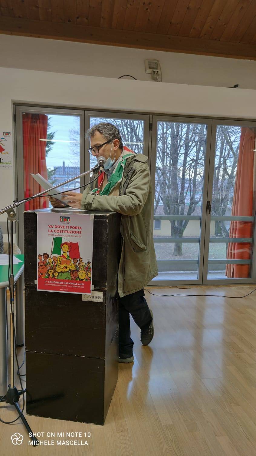 Anpi Saronno in assemblea congressuale con i partigiani Ivonne Trebbi e Aurelio Legnani