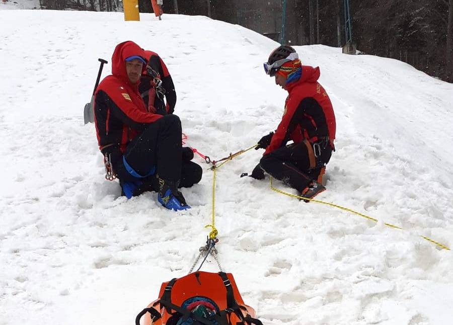 Esercitazione sulla neve per il Soccorso Alpino Valdossola