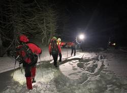 Il salvataggio di tre escursionisti sotto la neve a Baceno