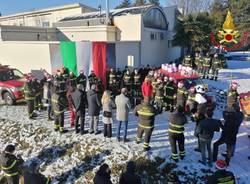 Inaugurano il murales nella sede dei Vigili del fuoco