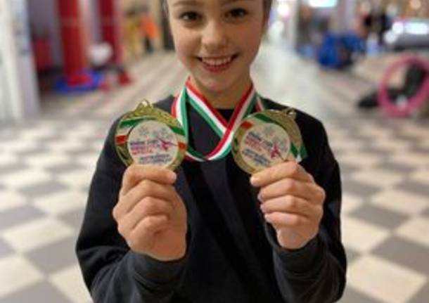 Matilda Paolini alle finali nazionali di ginnastica ritmica di Rimini