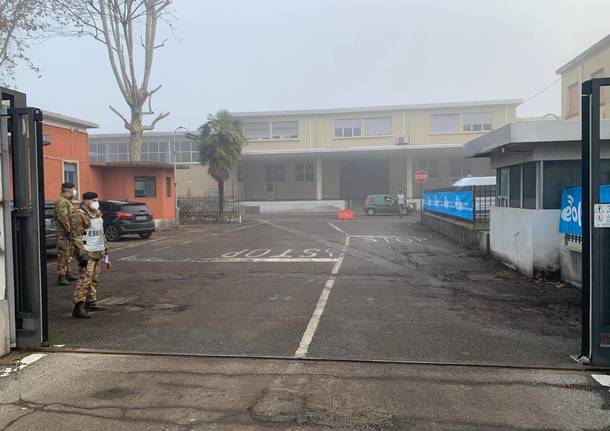 Primo giorno di apertura per il centro tamponi di Gallarate