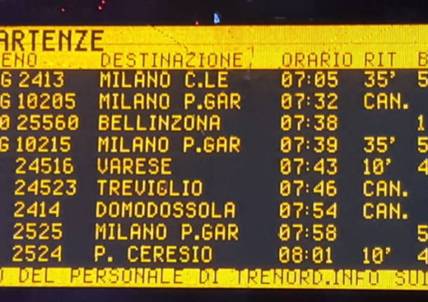 sciopero trenord dicembre 2021