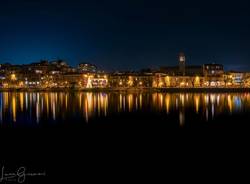 Sesto Calende notte - lungofiume -ticino